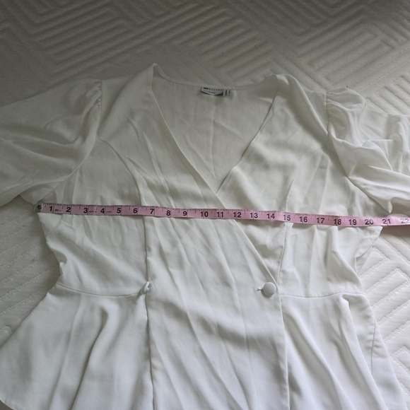 ASOS Design White Ruffle Blouse - Picture 5 of 7